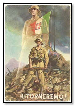 Fascist poster calling for revenge against the British takeover of Italian East Africa.